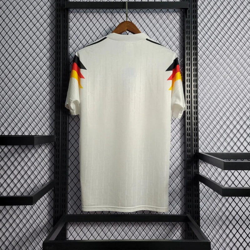 Camisa Alemanha I 1990 Adidas - Branca - Retrô