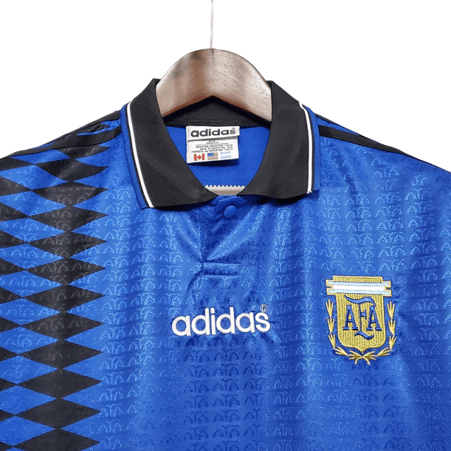 Camisa Argentina II 1994 Adidas - Azul- Retrô