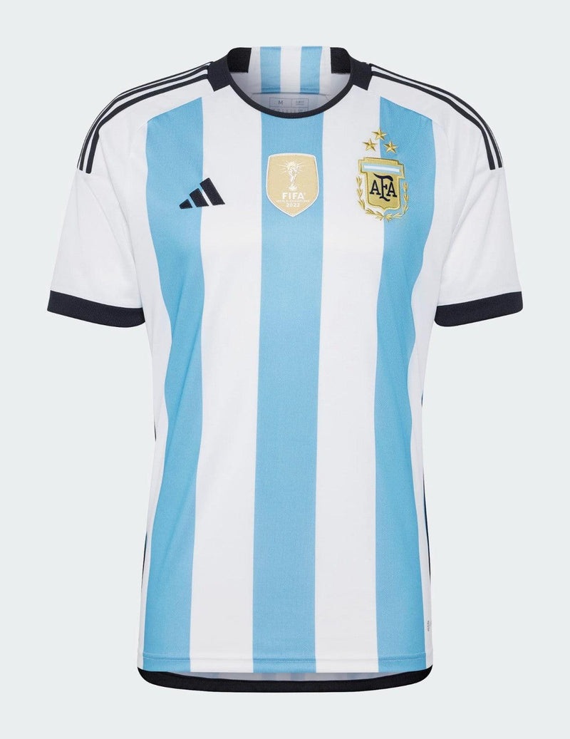 Camisa Argentina I 2023 Torcedor Adidas Masculina - Patch Campeão do Mundo