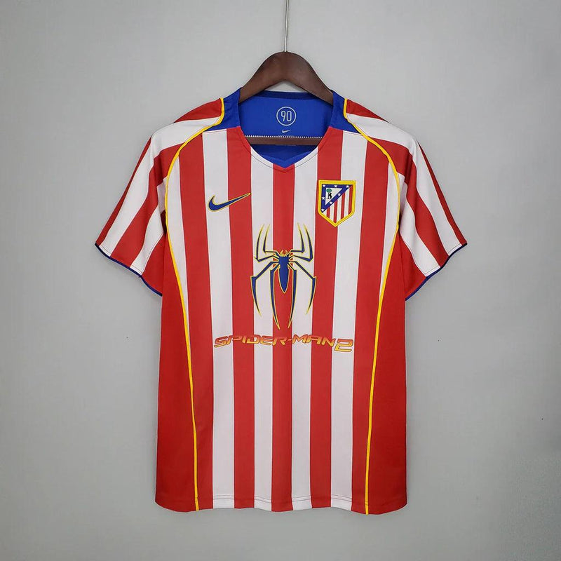 Camisa Atlético de Madrid I 2004/2005 Torcedor Nike Masculina - Retrô