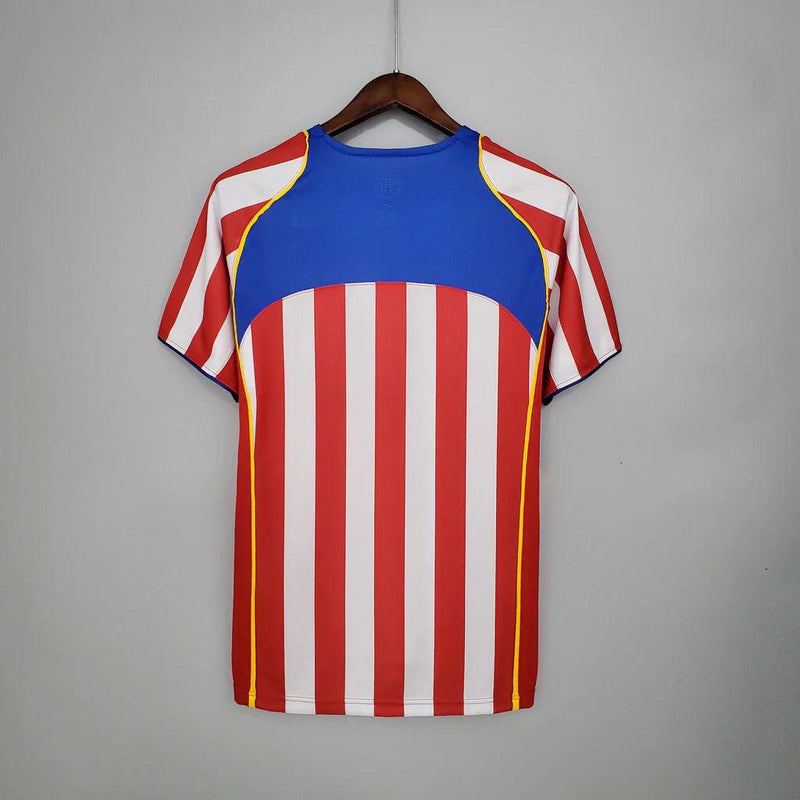 Camisa Atlético de Madrid I 2004/2005 Torcedor Nike Masculina - Retrô