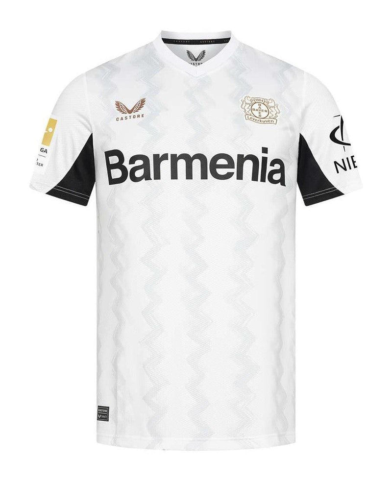 Camisa Bayer Leverkusen - II 24/25 Torcedor Masculino - Branca