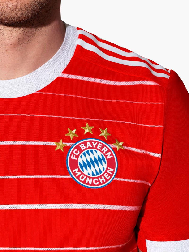 Camisa Bayern München I 2022/2023 Adidas - Vermelha - Retrô