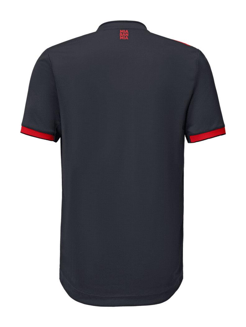 Camisa Bayern München III 2022/2023 Adidas - Preta e Vermelho - Retrô