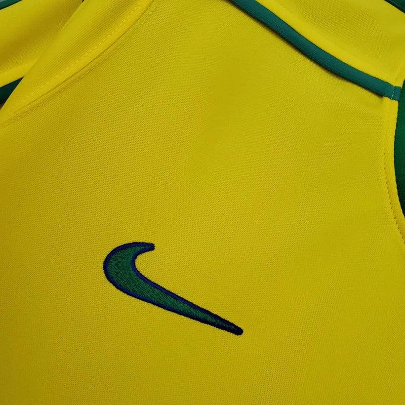 Camisa Seleção Brasileira I 1998 Nike - Amarela - Retrô