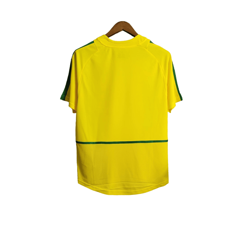 Camisa Seleção Brasileira I 2002 Nike - Amarela - Retrô