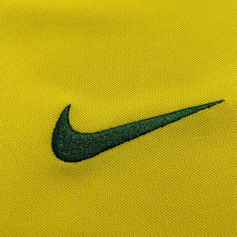 Camisa Seleção Brasileira I 2002 Nike - Amarela - Retrô