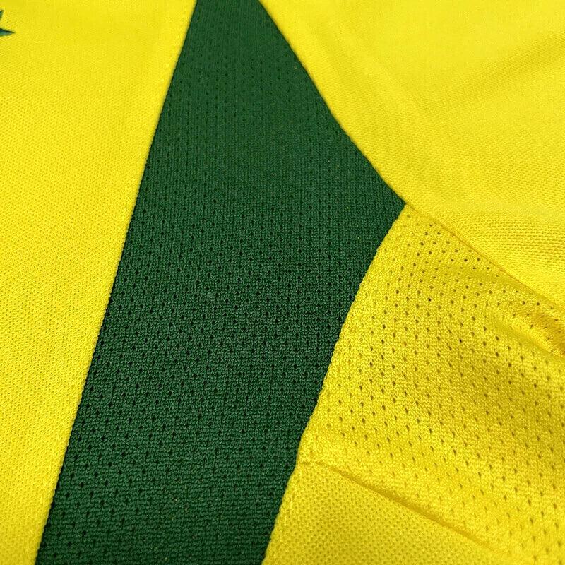 Camisa Seleção Brasileira I 2002 Nike - Amarela - Retrô