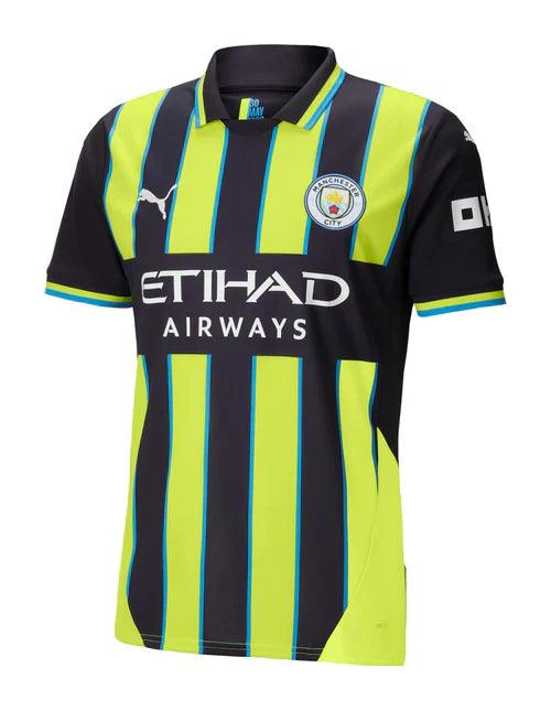 Camisa Manchester City II 24/25 - Torcedor Puma Masculina - azul-marinho listrado