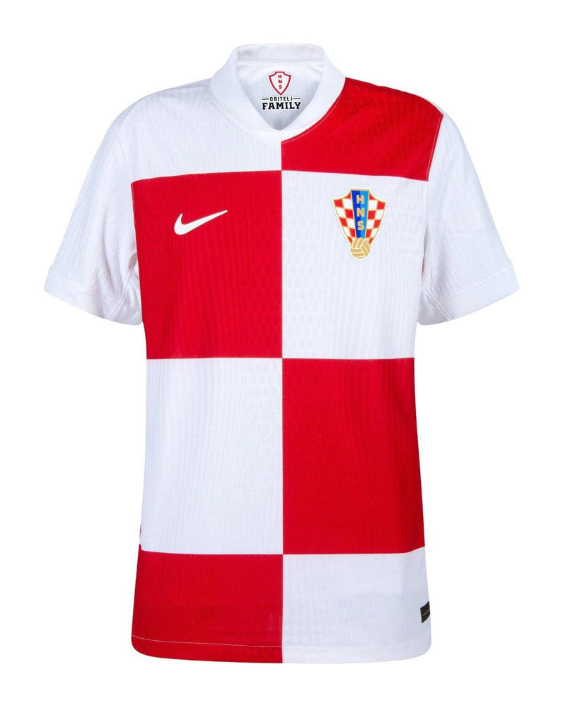 Camisa Croácia I 24/25 - Torcedor Nike Masculina - Branco e Vermelho