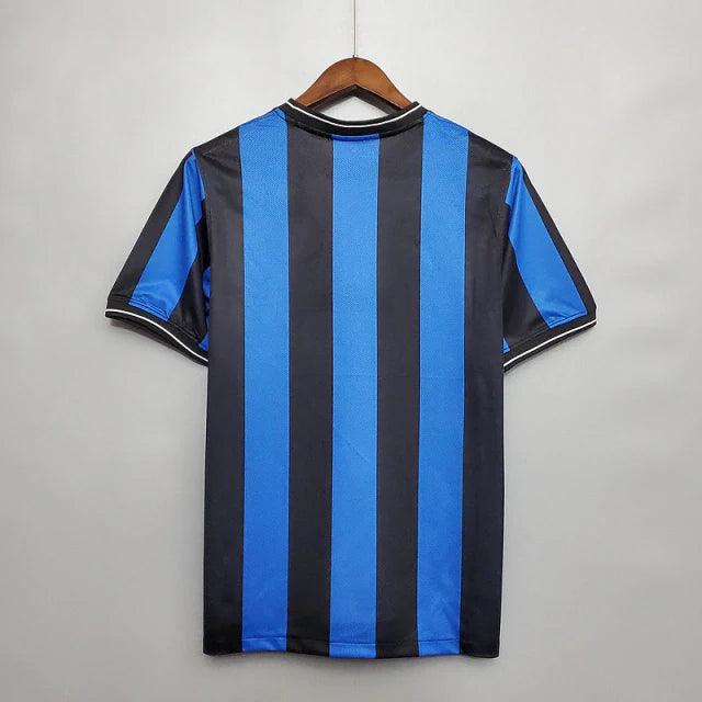 Camisa Inter de Milão I 2009/2010 Nike - Azul e Preta - Retrô