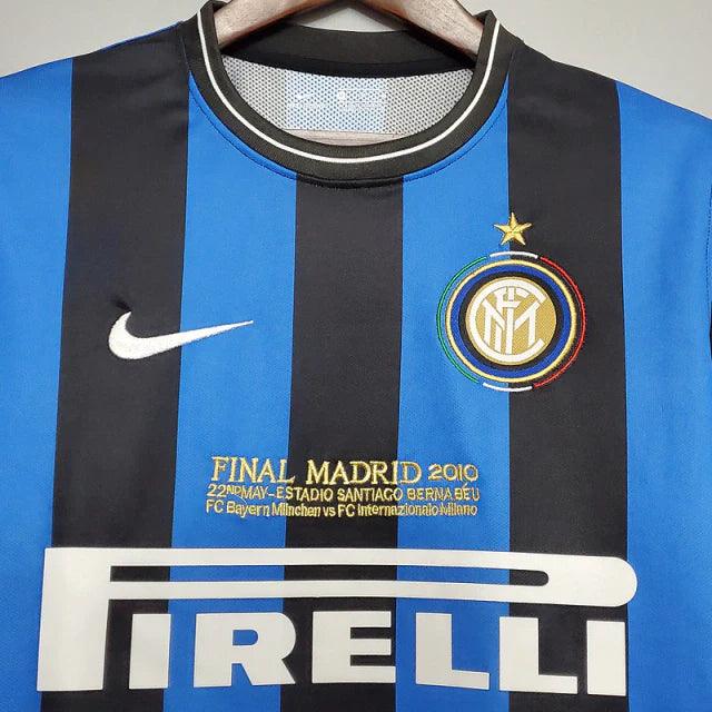 Camisa Inter de Milão I 2009/2010 Nike - Azul e Preta - Retrô