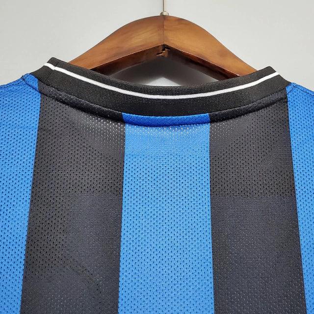 Camisa Inter de Milão I 2009/2010 Nike - Azul e Preta - Retrô