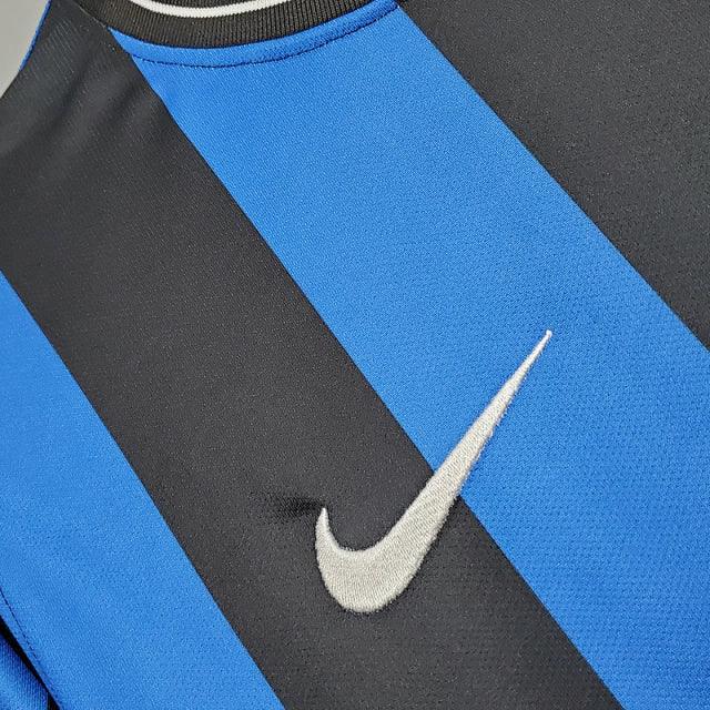 Camisa Inter de Milão I 2009/2010 Nike - Azul e Preta - Retrô