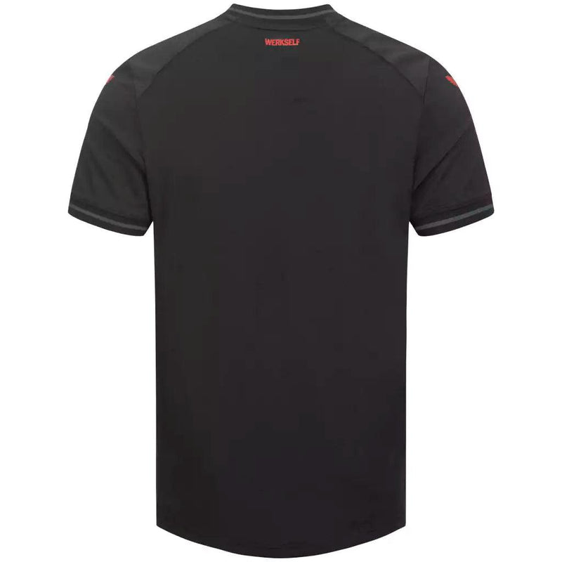 Camisa Bayer Leverkusen - I 23/24 Torcedor Masculino - Preto e vermelho