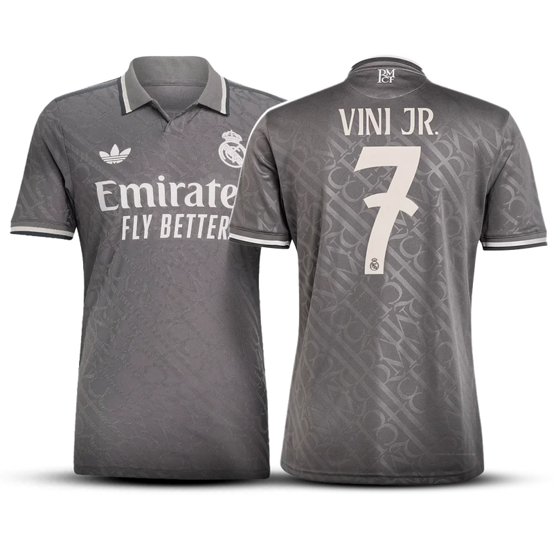 camisa-real-madrid-vini-jr-terceiro-uniforme-santiago-bernabeu-cr7